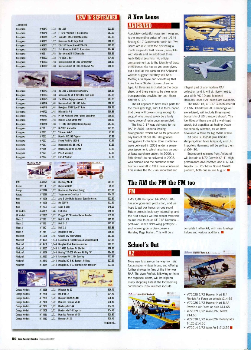 Scale Aviation Modeller International 2007-09